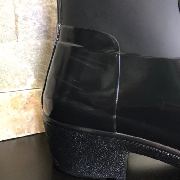 Hunter Refined Low Heel Biker Rain Boot - Picture 11 of 14